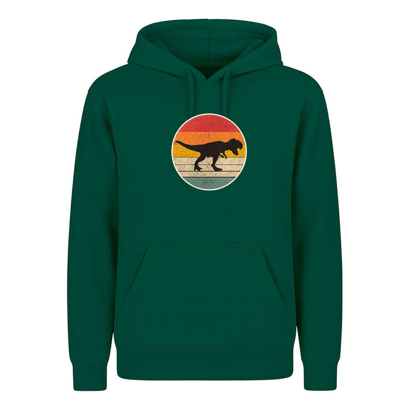 Sudadera Dinosaurio Retro Silueta Vintage Para Fans Unisex