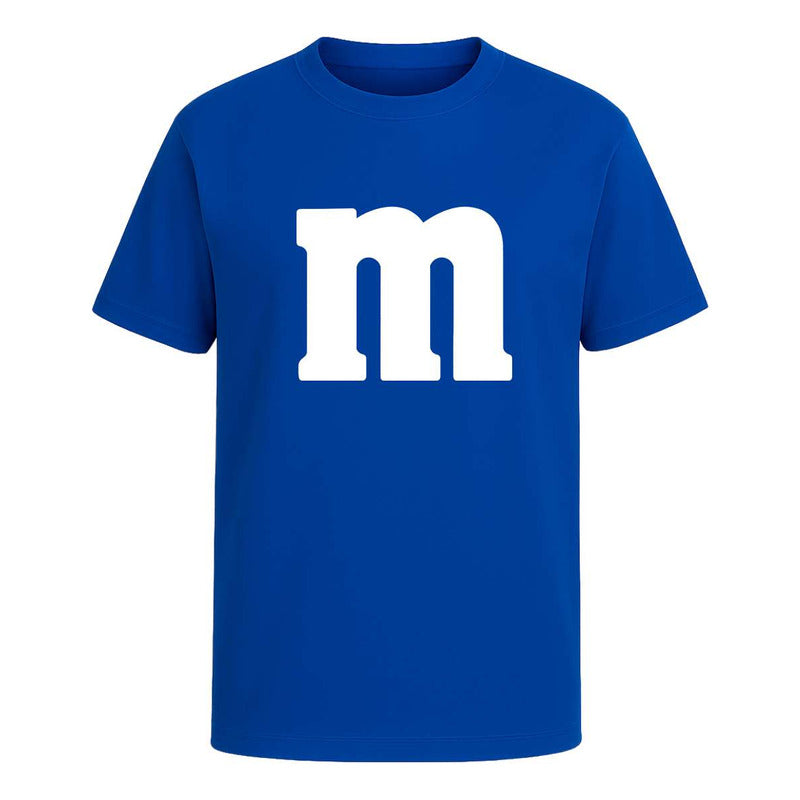Playera infantil de M&M de la marca KreaLab, disfraz divertido para niños y jóvenes, en color vibrante y diseño llamativo.