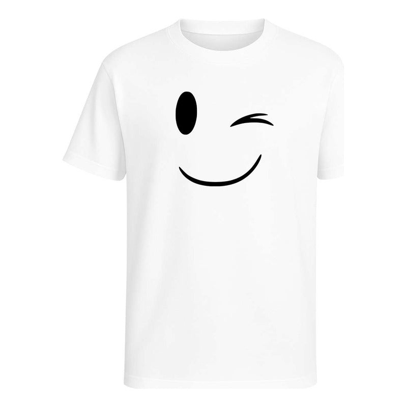 Playera "Emoji Guiñando Ojo" - Hombre