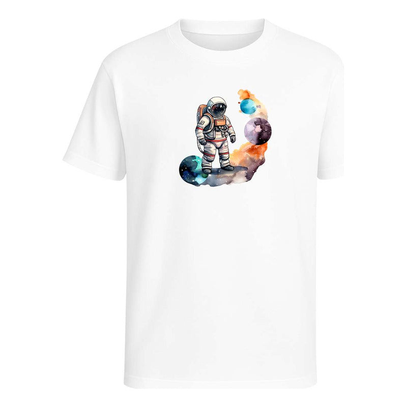 Playera "Astronauta Acuarela" Espacial - Infantil