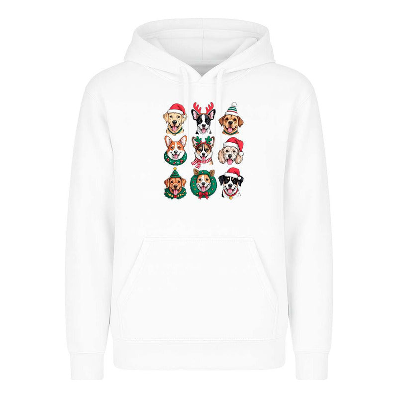 Sudadera Perros Navideños Dog Lover Santa Regalo Unisex