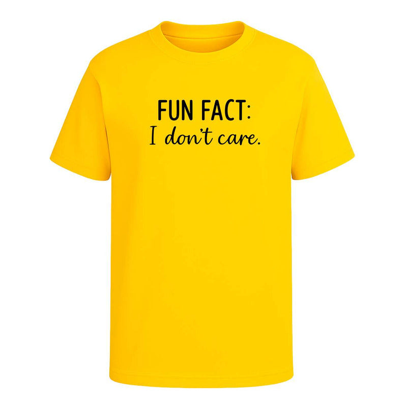 Playera "Fun Fact I Don't Care" - Infantil