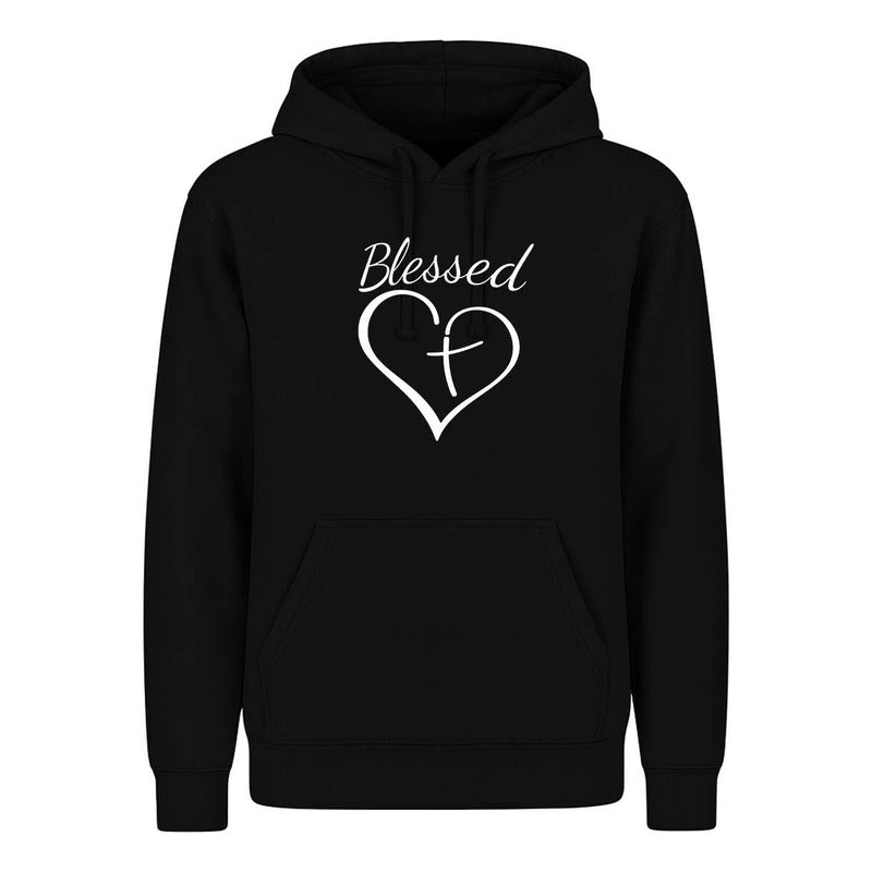 Sudadera Blessed Corazón Con Cruz Fe Y Devoción Infantil