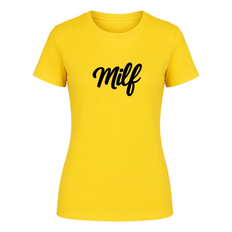 Playera "Milf" Diseño Minimalista - Dama