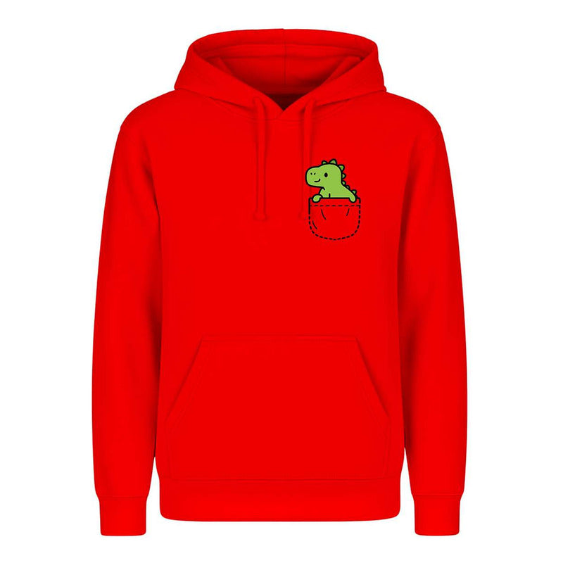 Sudadera Dinosaurio En Bolsillo Tierno Regalo Unisex