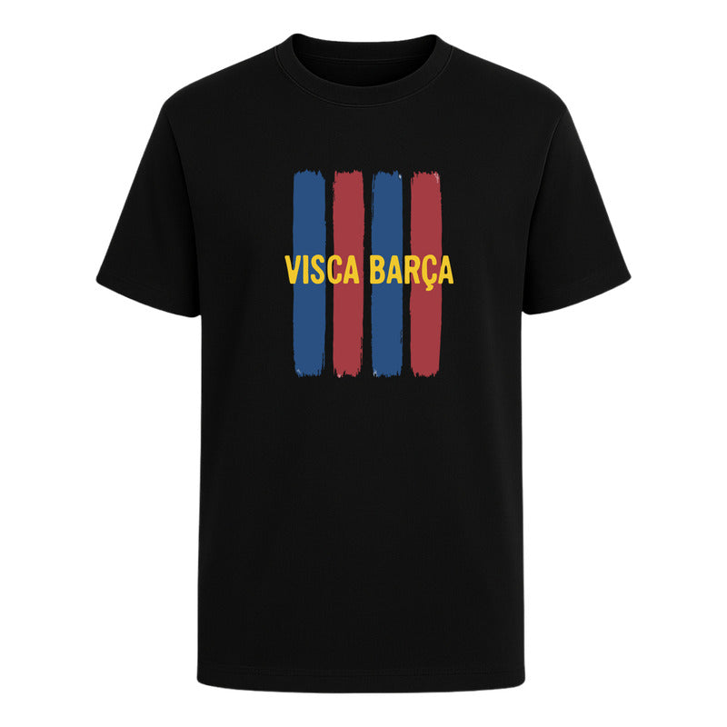 Playera Visca Barça Fútbol Barcelona Fan Colores Unisex