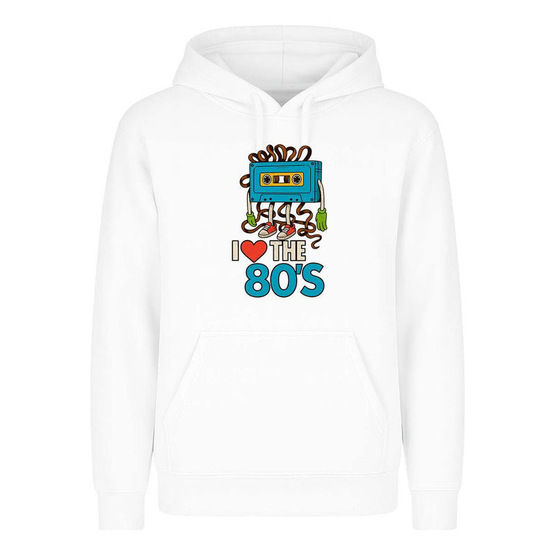 Sudadera I Love The 80s Cassette Retro Nostalgia Fans Unisex