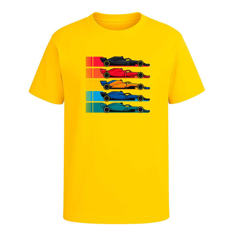 Playera "Autos de Carrera" Estilo Fórmula - Infantil