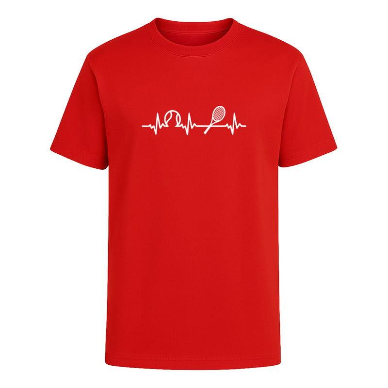 Playera Tennis Corazón Tenista Cardiograma Raqueta Unisex
