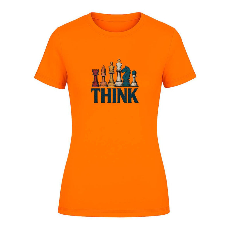 Playera "Think" Ajedrez y Estrategia - Dama