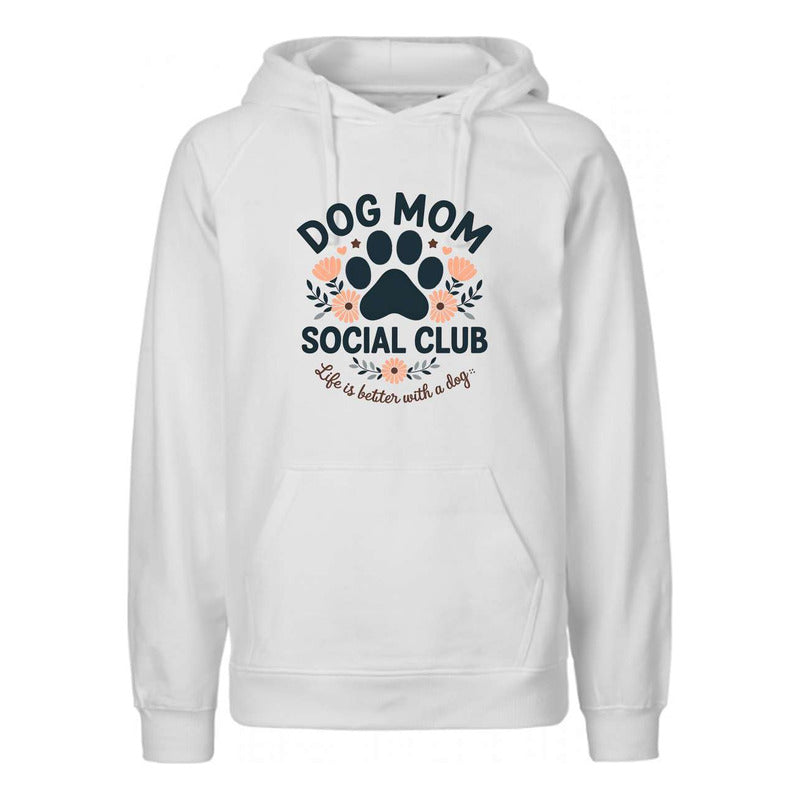 Sudadera Dog Mom Social Club Unisex Con Diseño Floral