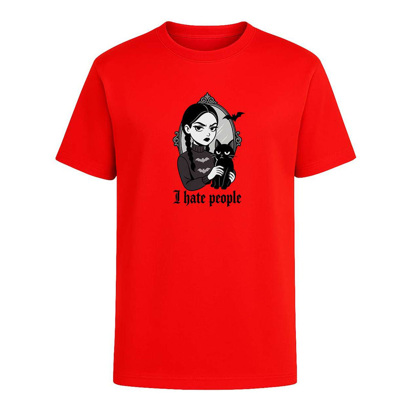 Playera I Hate People Gótica Frase Sarcástica Meme Unisex