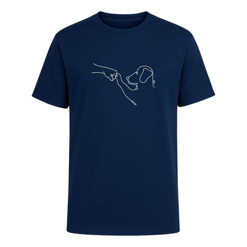 Playera "Perro Y Humano Line Art" - Infantil
