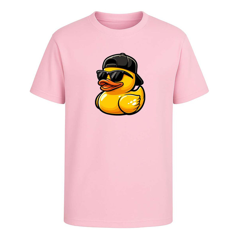 Playera infantil KreaLab Pato Cool con gafas y gorra urbana, diseño divertido y moderno para niños.