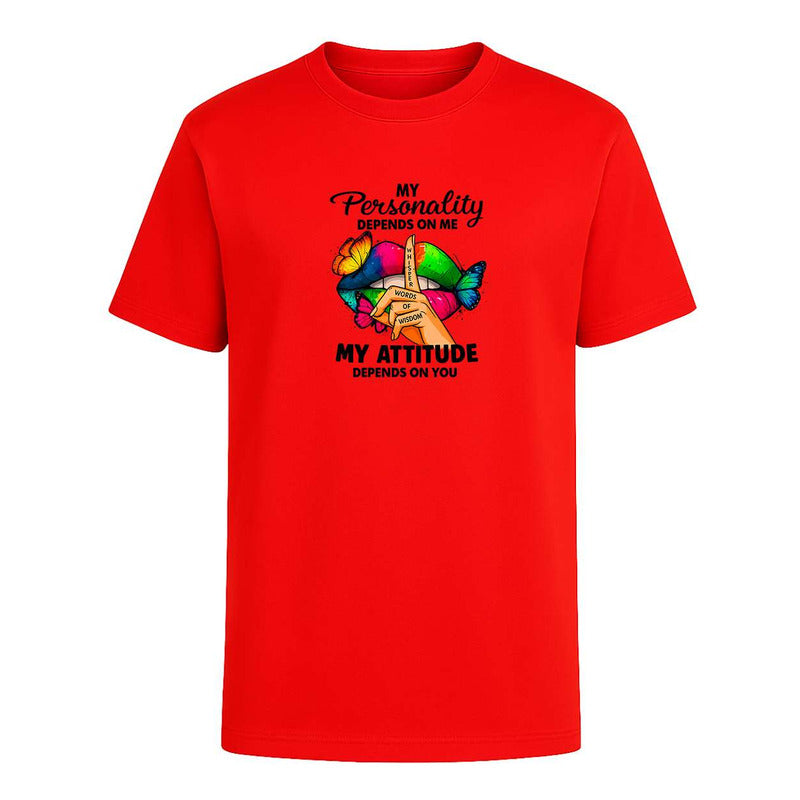 Playera My Personality My Attitude Sarcasmo Broma Infantil