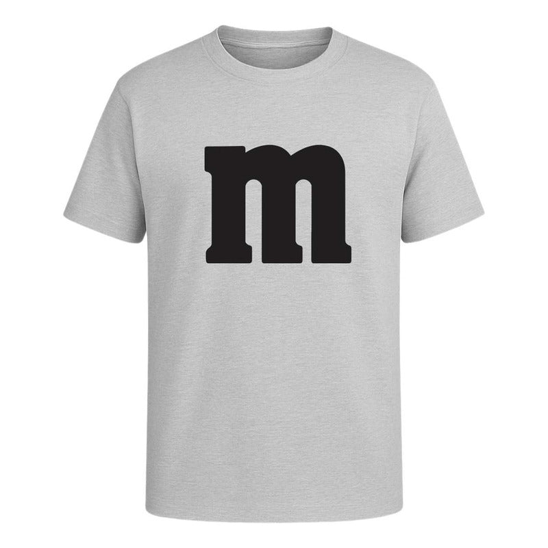 Playera infantil y juvenil de KreaLab con disfraz divertido de M&M, ropa cómoda y colorida para niños.
