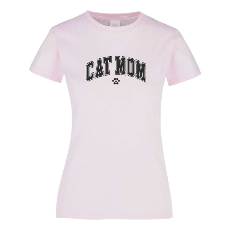 Playera "Cat Mom" Frase - Dama