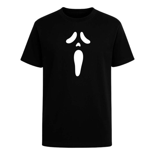 Playera Scream Máscara Minimal Horror Halloween Unisex