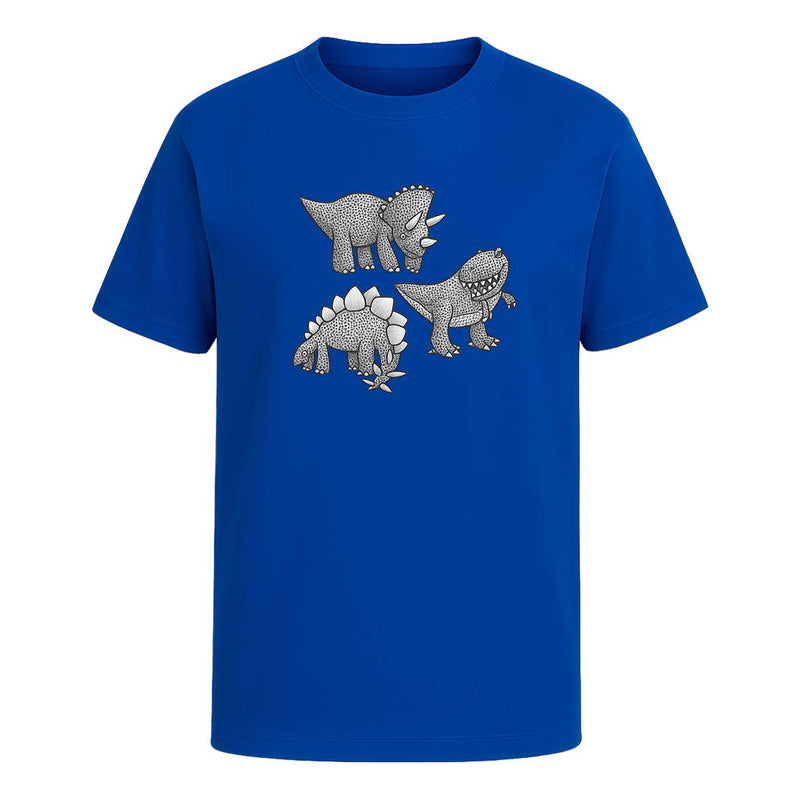 Playera "Dinosaurios" Triceratops Stegosaurio T-Rex - Hombre