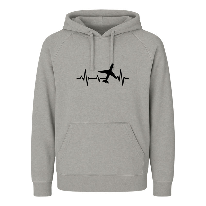 Sudadera Unisex Avión Corazón Viajero Amante De Viajes
