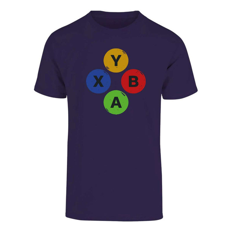 Playera Gamer Botones Control Para Caballero
