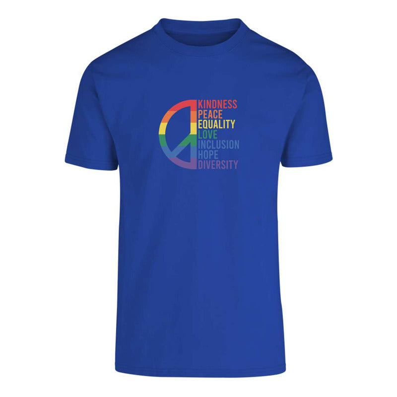 Playera Lgbt+ Orgullo Gay Paz Y Valores Unisex