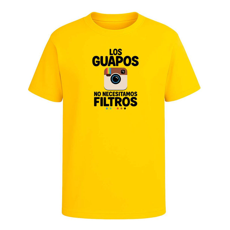 Playera "Los Guapos No Necesitamos Filtros" - Hombre