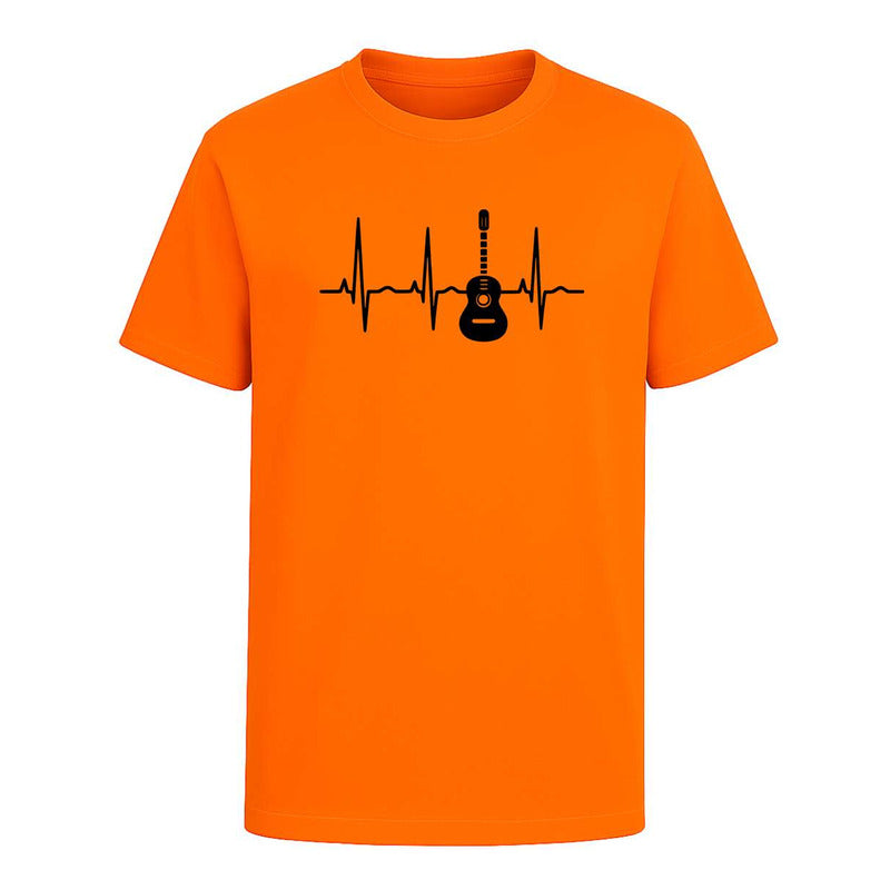 Playera Ritmo Del Corazón Guitarra Rock Fans Música Unisex