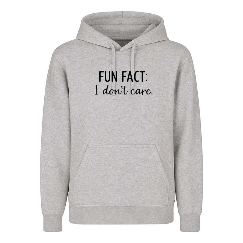 Sudadera Fun Fact I Dont Care Frase Sarcástica Broma Unisex