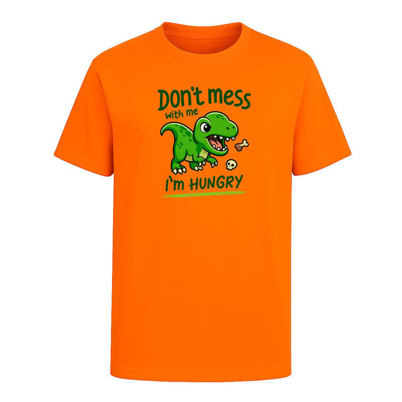 Playera "Don't Mess With Me I'm Hungry" Dinosaurio - Hombre