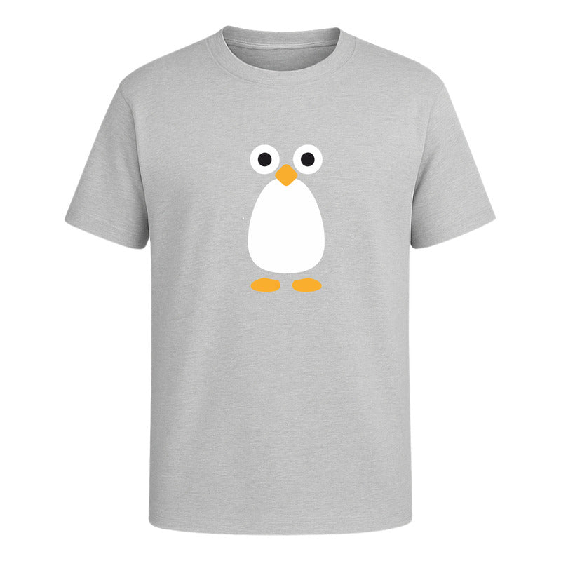 Playera Pingüino Unisex Diseño Minimalista Divertido Cute