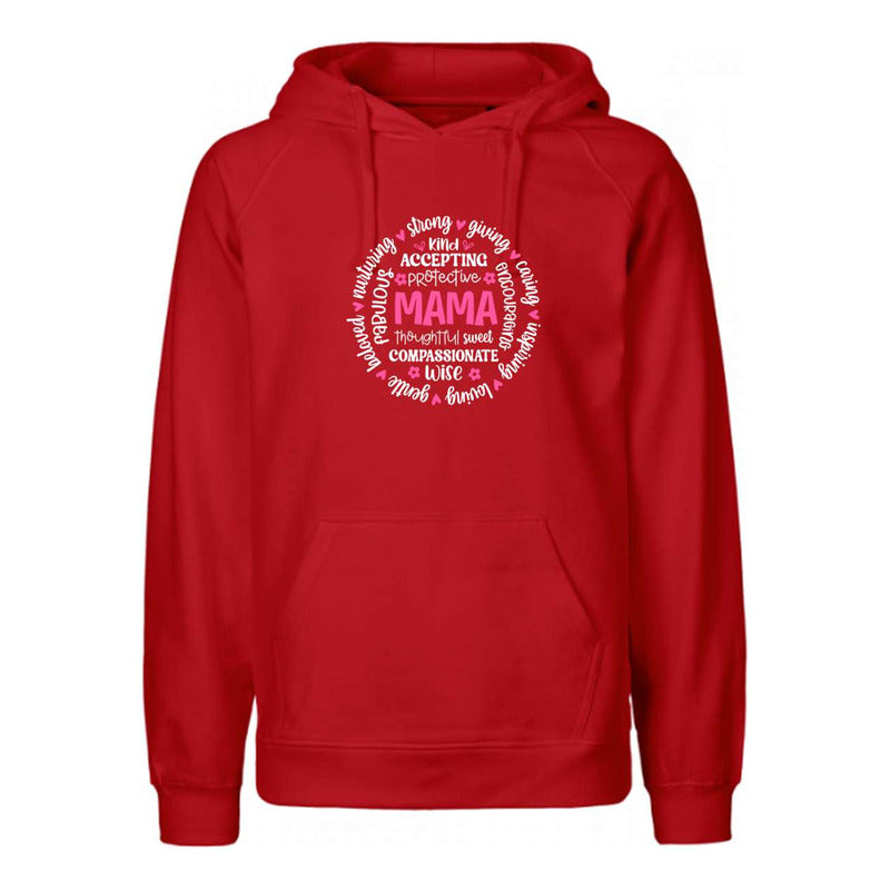 Sudadera Unisex Mama Con Palabras Positivas En Círculo