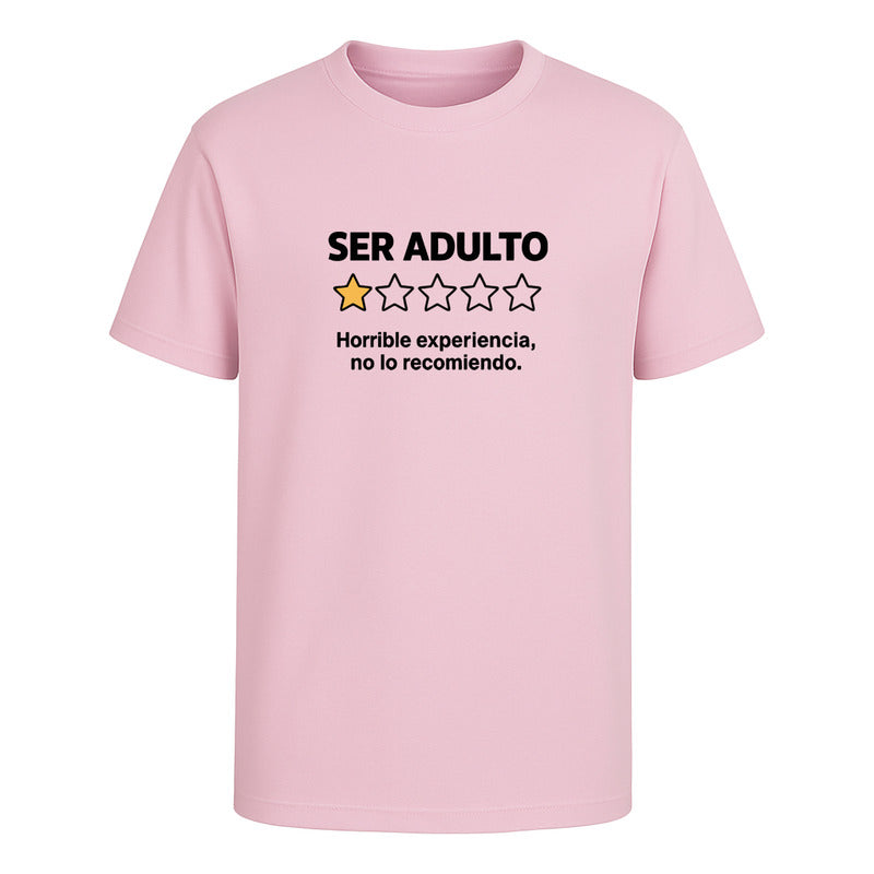 Playera "Ser Adulto No Lo Recomiendo" - Hombre