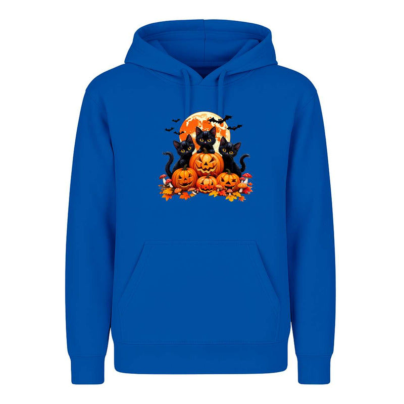 Sudadera Gatos Y Calabazas Halloween Tierno Fiesta Infantil