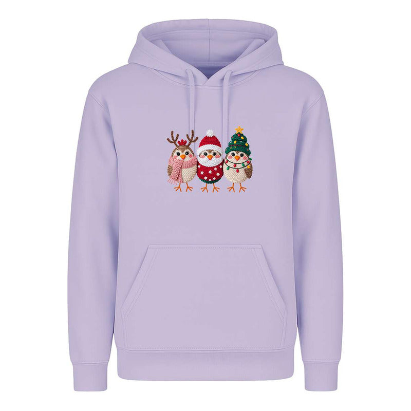 Sudadera Pajaritos Navideños Reno Santa Árbol Regalo Unisex