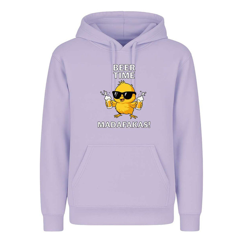 Sudadera Beer Time Madafakas Pollito Cerveza Broma Unisex