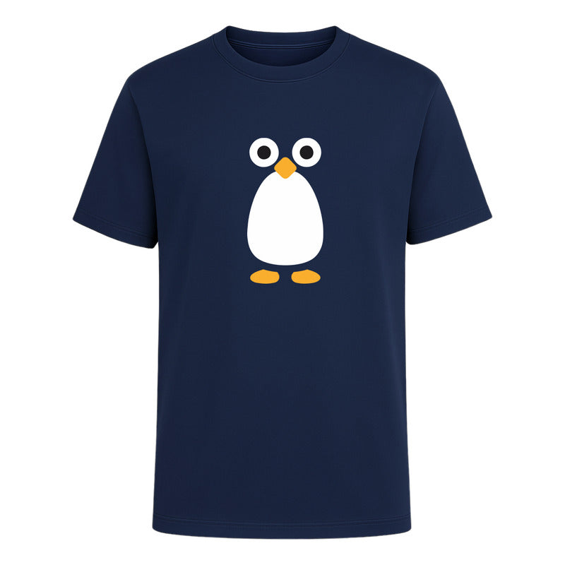 Playera Pingüino Unisex Diseño Minimalista Divertido Cute