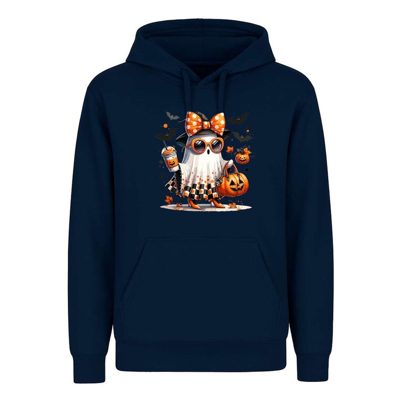 Sudadera Fantasma Fashion Con Calabaza Halloween Divertida