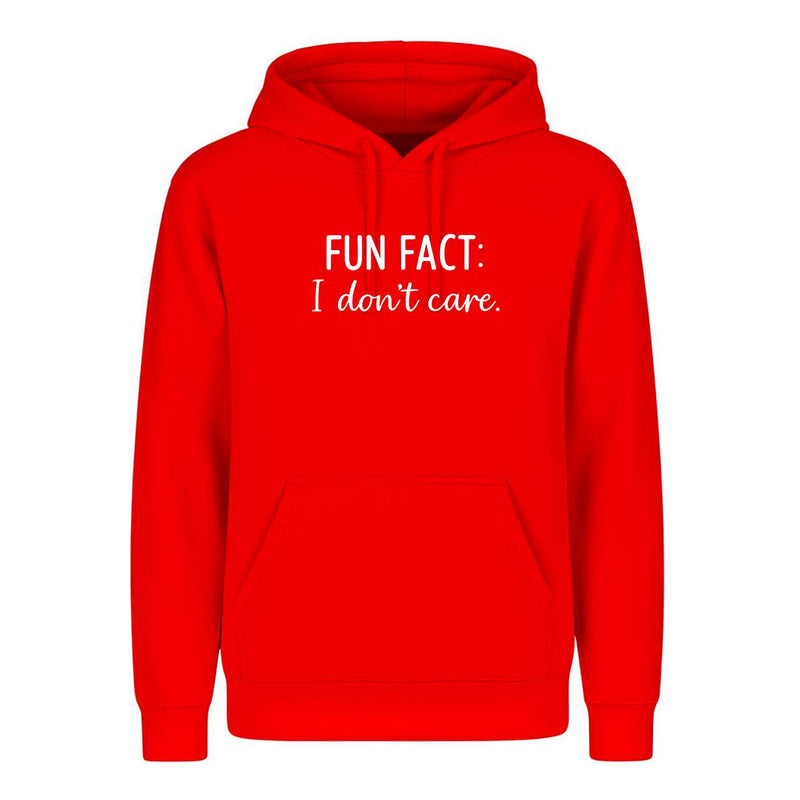 Sudadera Fun Fact I Dont Care Frase Sarcástica Broma Unisex