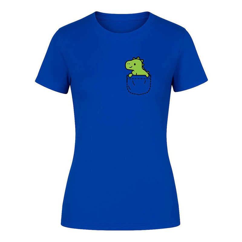 Playera "Dinosaurio en Bolsillo" Falso - Dama