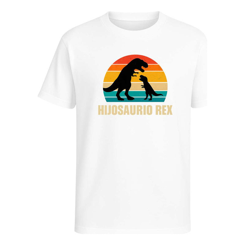 Playera Hijosaurio Rex Papá E Hijo Dino Regalo Unisex