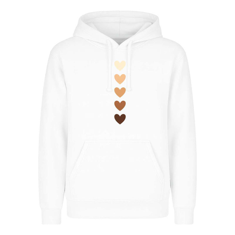 Sudadera Corazones Inclusión Igualdad Regalo Amor Unisex