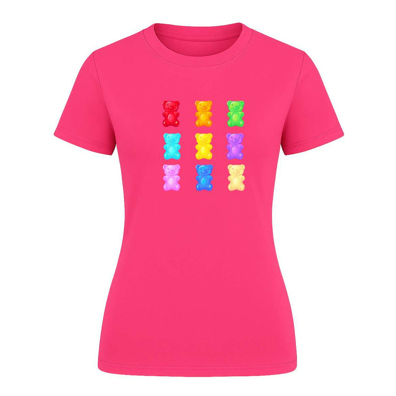 Playera "Ositos de Gomita" Multicolor - Dama