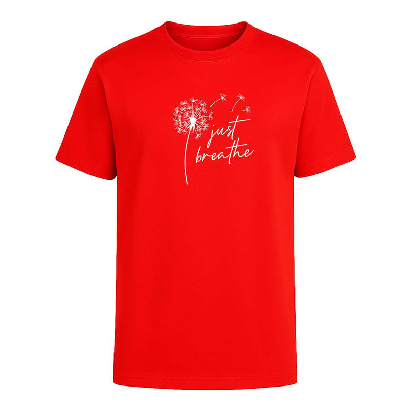 Playera Just Breathe Inspiración De Diario Motivación Unisex