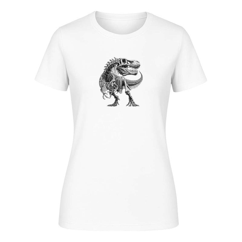 Playera "Esqueleto T-Rex" Fósil - Dama