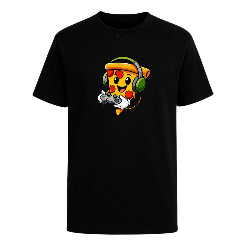 Playera Pizza Gamer Con Audífonos Control Divertida Infantil