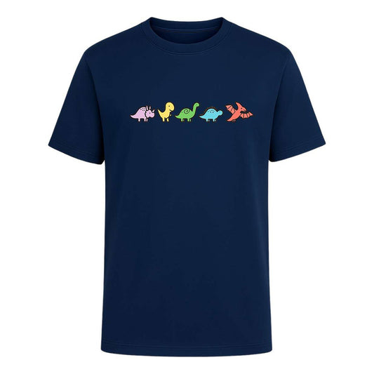 Playera "Dinosaurios Kawaii" Minimalista - Infantil