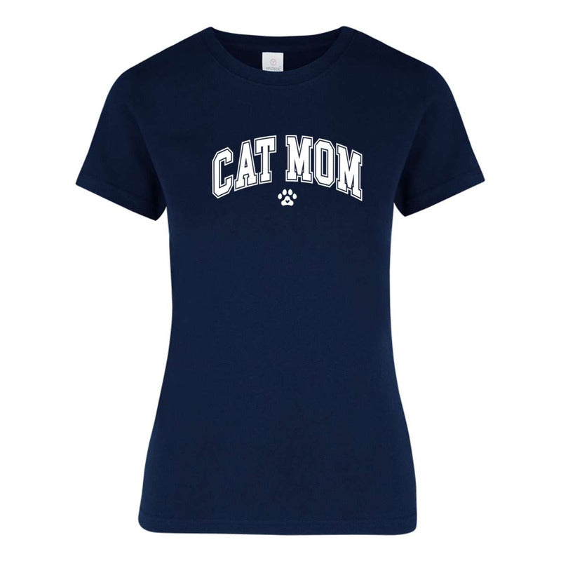 Playera "Cat Mom" Frase - Dama