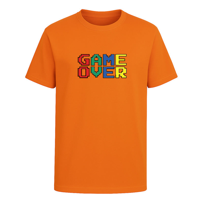 Playera "Game Over" Gamer Retro 8 Bits - Hombre