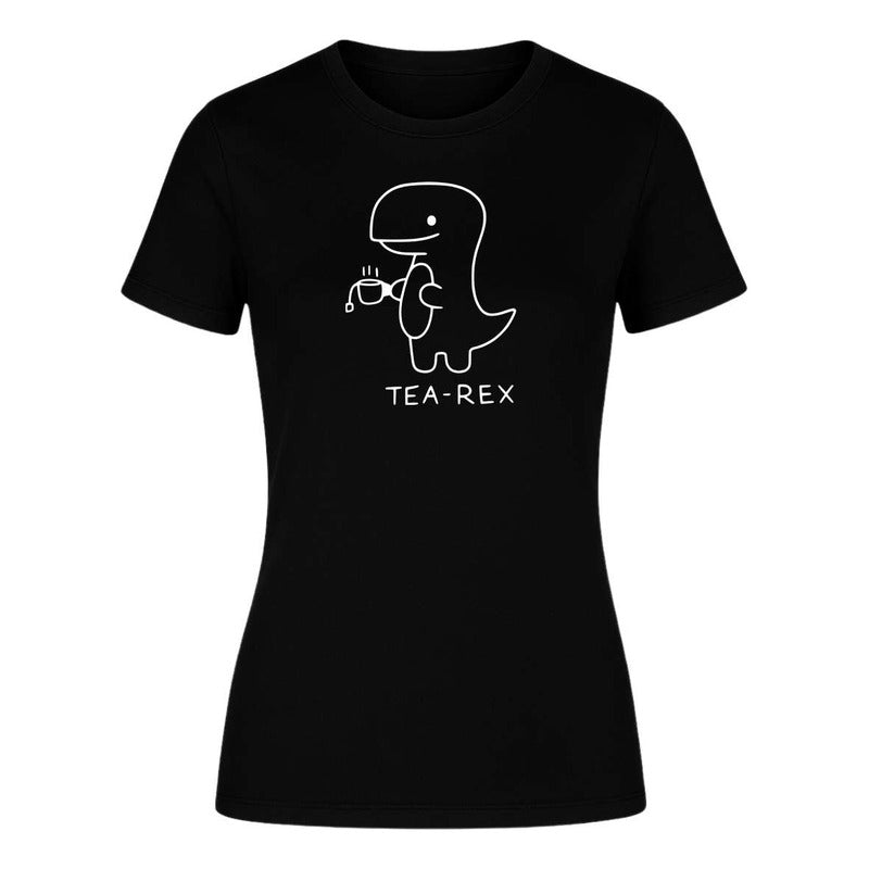 Playera "Tea Rex" Dinosaurio Kawaii - Dama